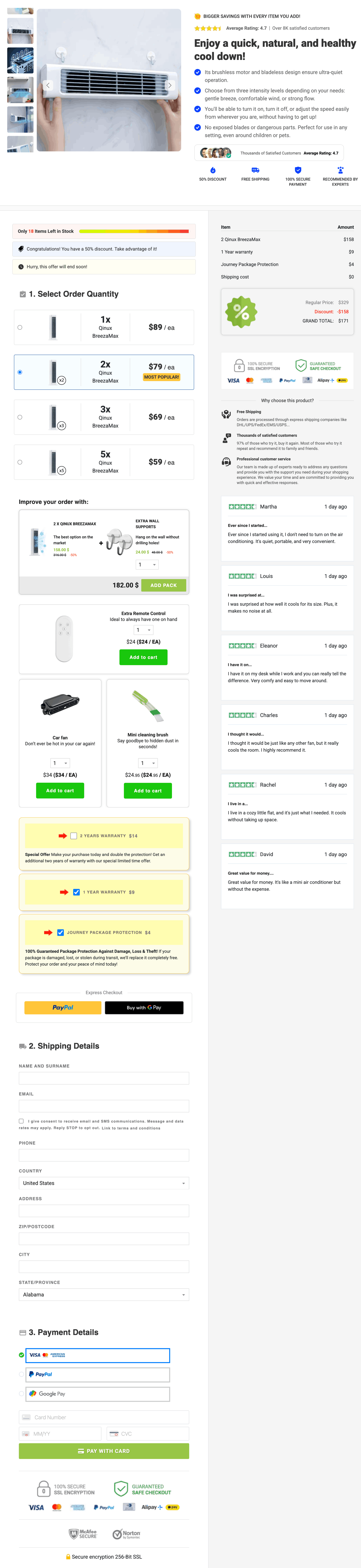 BreezaMax Official 100% Secure checkout page