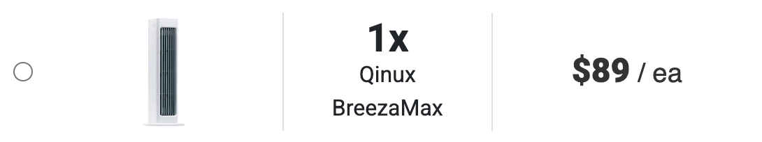Qinux BreezaMax 50% Discount For Single Package
